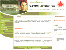 Tablet Screenshot of cagliero.it